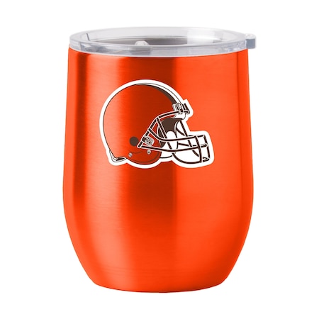 Logo Brands Cleveland Browns 16oz Gameday Stainless Curved Beverage 608-S16CB-1